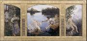 Akseli Gallen-Kallela The Aino triptych oil painting